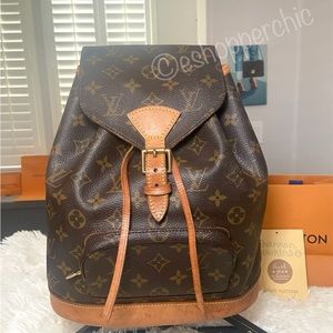 ❤️Authentic Louis Vuitton Montsouris MM Monogram Backpack Bag GUC ❤️